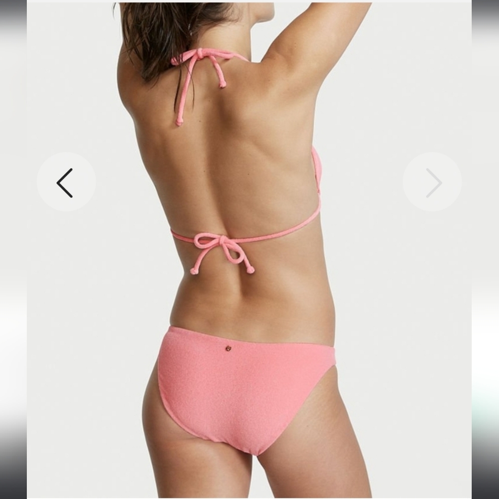 BIKINI BOTTOM Victoria's Secret Essential Terry Bottom 👙  Swim in Pink Cocktail - Picture 4 of 12